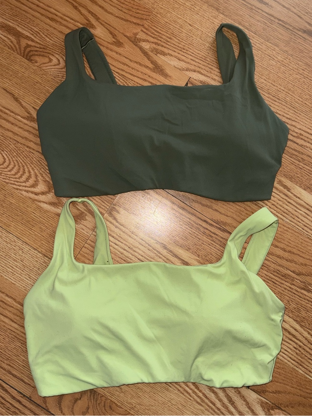 OFFLINE by aerie Real Me XTRA hold up sports bra set of 2 XL forest / lime green